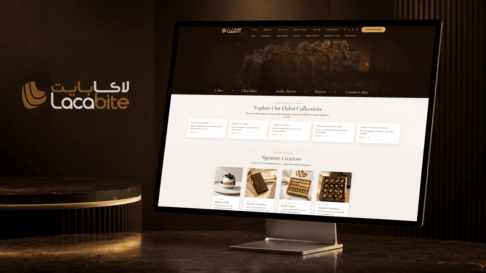 Lacabite Bakery brand identity and touchpoints