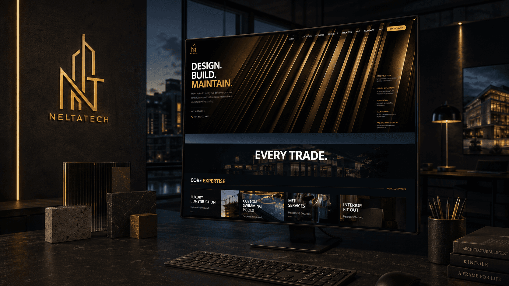 NELTA TECH brand and digital presence presentation