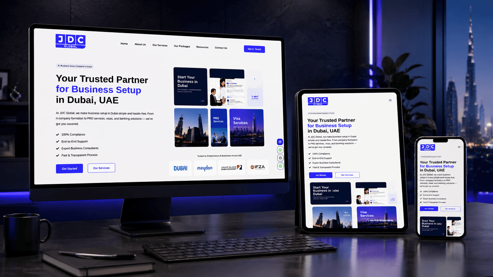 JDC Global responsive digital experience across devices