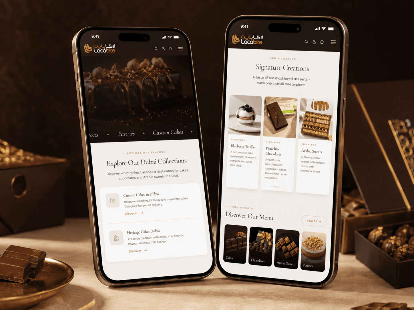Lacabite responsive mobile experience