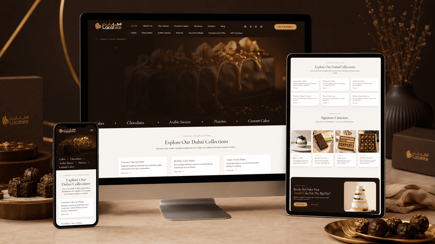 Lacabite full website design