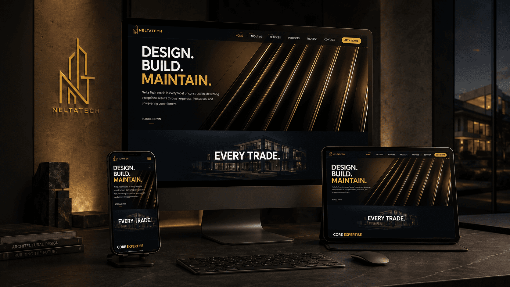 NELTA TECH brand presentation design